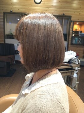 カシュカシュヘア(Cache-Cache hair) ボブ～キャラメルオレンジカラー～手ぐしでまとまるＹＯ～