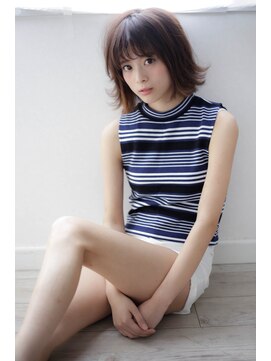 ロロネー 梅田(Lolonois) 【Lolonois梅田】外ハネエアリーショートボブ（藤岡なおき）