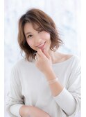 色っぽかわいい＊くせ毛風カジュアルフェミニンボブ