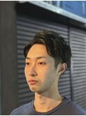 七三パーマスタイル《理容室/パーマ》