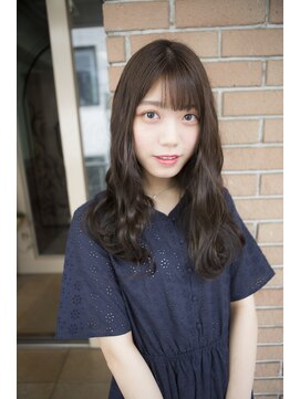 サロンドミルク 原宿(salon de MiLK) 【salon de MiLK 原宿】艶カーキベージュカラー×ウェーブ