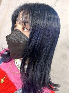 フラット(FLAT) インディゴブルー×レイヤー