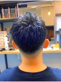 アップバングショート ツーブロック刈り上げ短髪