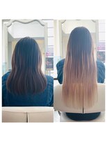 クラン ヘアーアンドスタジオ(CLAN hair & studio)&nbsp;ハイトーンカラーエクステプルエクステブリーチカラー