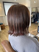 ラポール(RAPPORT)&nbsp;切りっぱなしボブ×インナーピンク