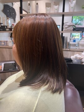 チアー ヘアリラクゼーション(cheer HAIRRELAXATION) エイジングプレミアムケアカラーで艶々ベージュカラー