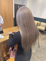 ヘアーブレイス(hair brace) ブリーチ一回ミルクティーベージュstylist聖斗