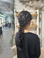 トリコ ショップアンドヘアサロン(tricot shop hair salon)&nbsp;編みおろしアレンジ♪yu