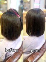 ナチュラル 仙台駅前店(Natural)&nbsp;natural仙台駅前店　縮毛矯正　ボブ