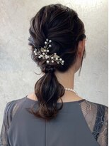 ビスクヘアデザイン(bisq hair design)&nbsp;アレンジ　艶髪　髪質改善　ヘアセット　編みおろし　顔まわり