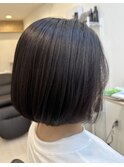 暗めのアッシュベージュ★大人ショート