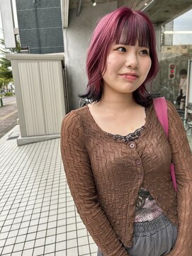 イン(in.) ポイントブラックピンクカラー