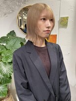 クリアーオブヘアー 栄南店(CLEAR of hair) ハイトーンボブ×顔まわりレイヤー/osumi