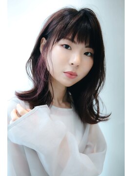 リスボーン(RESBORN) 【20,30代ナノバブルで艶髪ゆるふわインナーカラーセミロング】