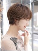 小顔補正カット/透明感/斜めバング/大人美人/SOLセンター南