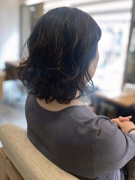 フリップビーアヴェダ(FLIP B AVEDA) 本八幡×パーマボブ×オーガニックカラー×ミディアム