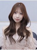 【kumu】韓国風/レイヤーカット/透明感/ロング/艶感/グレージュ