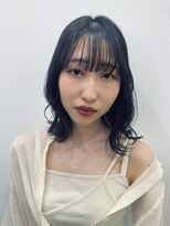 グラヘアーストーリー(gra HAIR STORY) 大人ミディアム×深めブルー