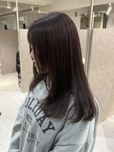 ニカ ボーテ(Nika beaute)&nbsp;顔周りカット小顔似合わせカット ピンクブラウン