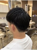 MEN'S HAIR/刈り上げセンターパート/鎌取/杉田花乃