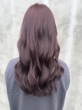 グランデュール 東静岡池田店(GRANDEUR) バイオレットブラウンワインレッド/ブリーチなし透明感カラー