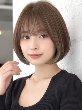 アビリタ(abilita) ボブ 大人ショート 丸みボブ 白髪染め 髪質改善 赤み消しカラー