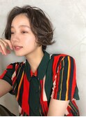 大人かわいいショートボブ【イルミナカラー】カーキグレージュ