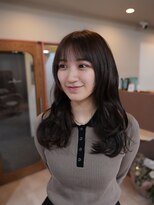 カルパ(calpa) ローレイヤーカット×シースルー前髪×ナチュラルブラウン