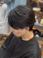 バロンドール 金沢文庫(Ballon d'or) メンズ曲がる縮毛矯正/センターパート曲がる縮毛矯正/ニュアンス