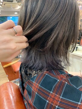 シャル 相模大野(shalu) 【shalu 村上寛尚】レイヤーボブ×インナーカラー