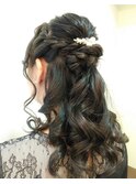 結婚式のお手軽ヘアアレンジ