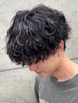 メンズマッシュメンズヘア波巻きスパイラルパーマ波巻きパーマ