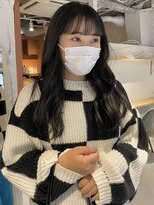 コフィー バイ メルト 吉祥寺(cofy by melt)&nbsp;【中澤彩乃】ダークアッシュブルーサファイアワイドバング前髪