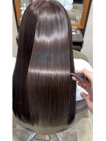 バランスヘアクリニック 南仙台駅前店(Balance hair clinic) 髪質改善カラー[タイトストレート/ミルクチョコレート]30代/40代