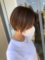 サンタフェ 岐阜島店(Santa'Fe) Santa'Fe式大人ショート/白髪ぼかしハイライト/脱白髪染め