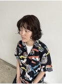 【雰囲気あるパーマヘア】