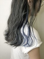 ユニ 江坂(Uni.)&nbsp;髪質改善カラー　インナーカラー　ブルー