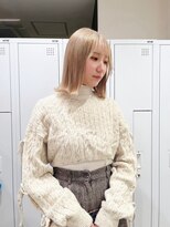 チェレ オレ 新金岡店(Chere ore)&nbsp;可愛いブリーチショートボブ×ミルクティーベージュ