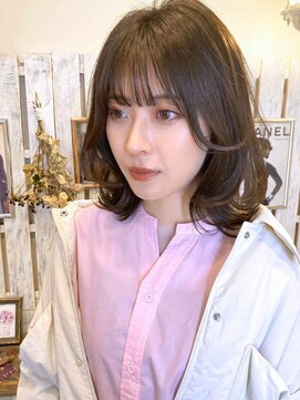 ジュール(Jule) 【Jule】レイヤーくびれミディ◇ピンクグレイジュ◇神戸女子