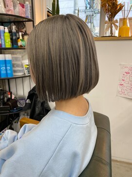 メルシー 福岡天神店(Merci) アッシュベージュ☆ボブ