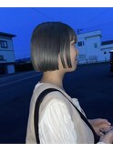 切りっぱなしボブ／ナチュラルボブ×ミニボブ20代30代
