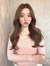 【ブリーチなし】韓国風カット+ダブルカラー+選べる髪質改善トリートメント