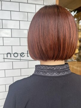 ノエル(noele) オレンジベージュ×ボブ