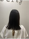 酸性ストレート×セミロング