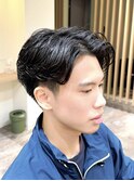 【Hale】ダークアッシュ/ニュアンスパーマNo1414韓国マッシュ