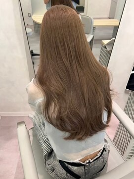 ハニーシブヤ(HONEY shibuya) 髪質改善カラー　バイカルテ　ミルクティーベージュ　レイヤー