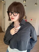 ユーフォリア 渋谷グランデ(Euphoria SHIBUYA GRANDE)&nbsp;マロンブラウン　透明感カラー　レイヤーカット　レイヤーボブ