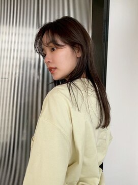 エイチ 天神橋(H) ミニウルフデジタルパーマチェリーブラウンオリーブグレージュ