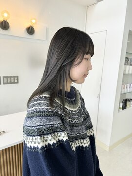 ロン(RON) 【顔まわりカット×オリーブグレージュ】