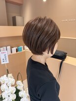 シークカラー(seek color) ショートボブ+オレンジベージュ